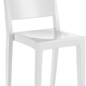 White Acrylic Ghost Dining Chair