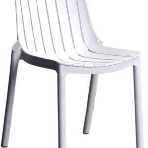 Stackable Durable PP Dining Chair White