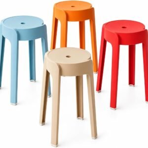 Stackable Plastic Nesting Classroom Stool 4-Pack