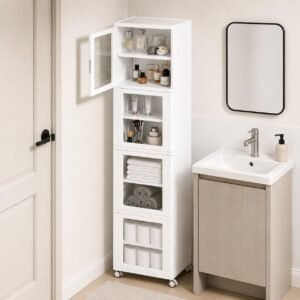 Plastic Bathroom Storage Cabinet